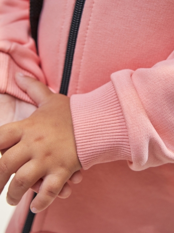 328-ПЕР. Костюм детский  на молнии, персик, хлопок 65%, 35% ПЭ, 3-х нитка без начеса 98,104,110,116